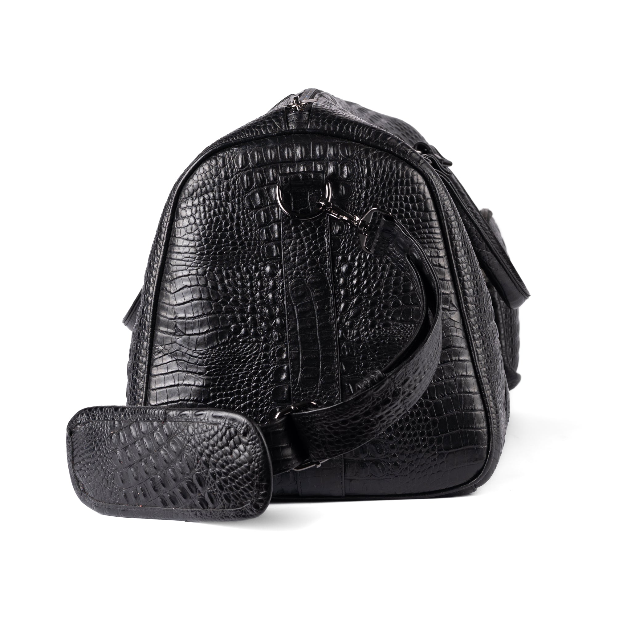 LEVIATÁN | THE DUFFLE CROCO BLACK.
