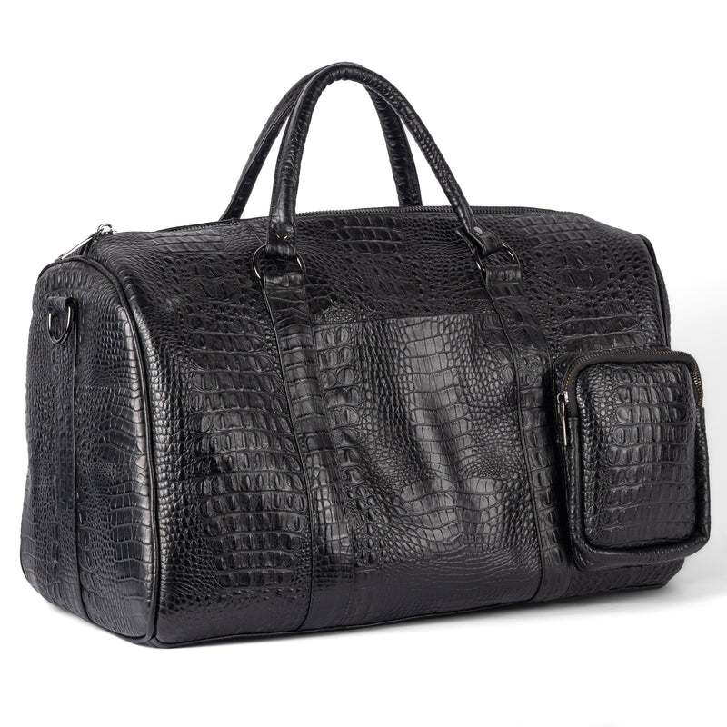 LEVIATÁN | THE DUFFLE CROCO BLACK.